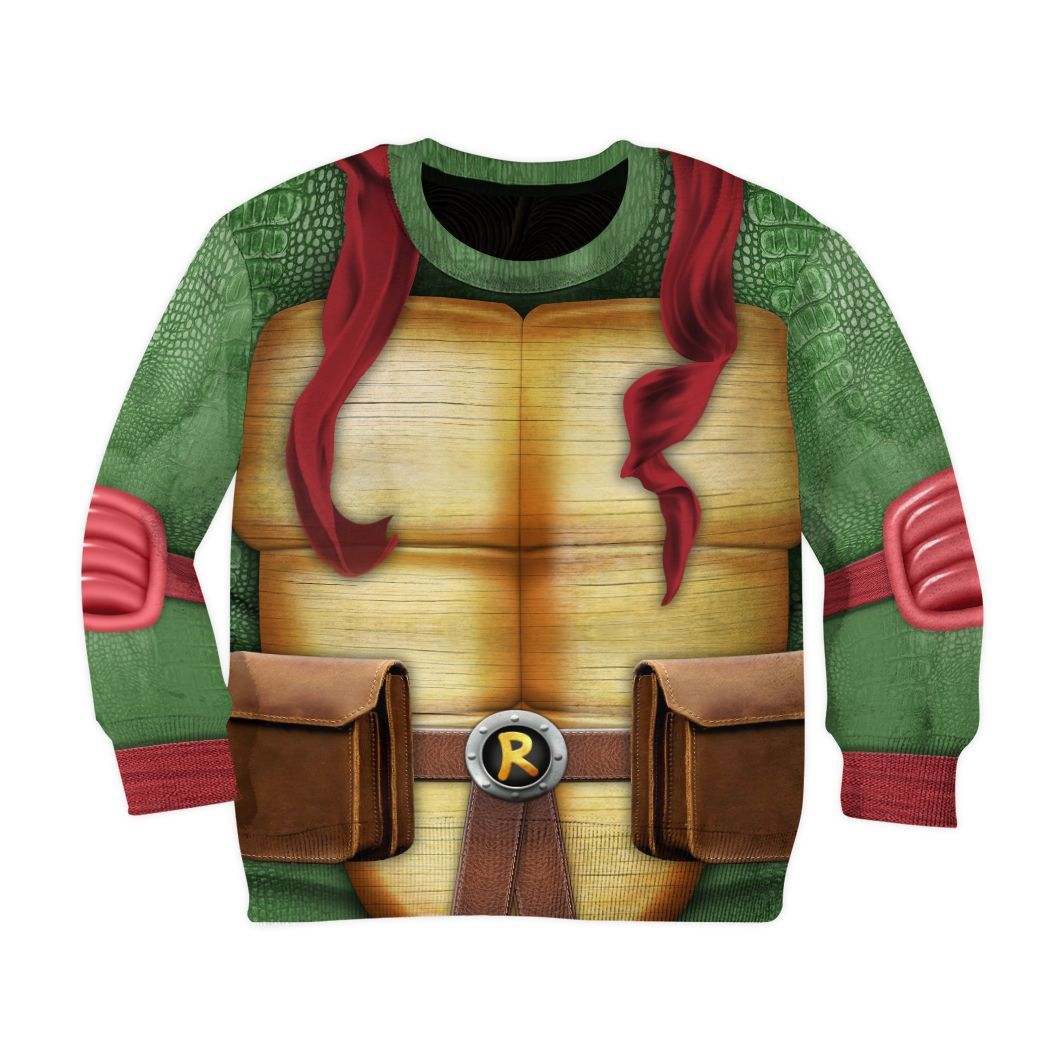 Raphael Raph TMNT Cosplay All Over Print T-Shirt Hoodie Fan Gifts