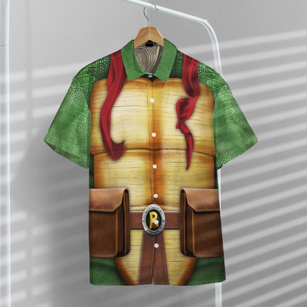 Gearhuman 3D Raphael Raph TMNT Cosplay Custom Short Sleeve Shirt GV05014 Short Sleeve Shirt 