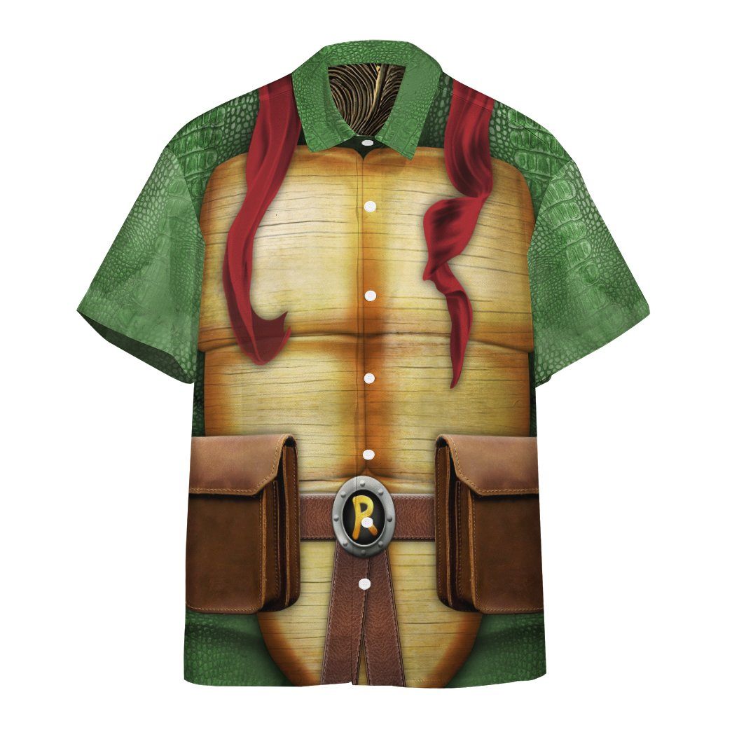 Gearhuman 3D Raphael Raph TMNT Cosplay Custom Short Sleeve Shirt GV05014 Short Sleeve Shirt Short Sleeve Shirt S 