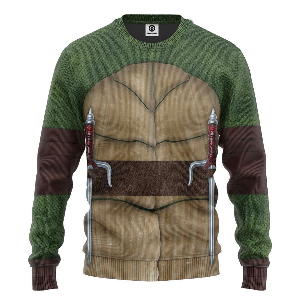 Gearhuman 3D Raphael Raph TMNT Cosplay Custom Tshirt Hoodie Apparel CV30115 3D Apparel 