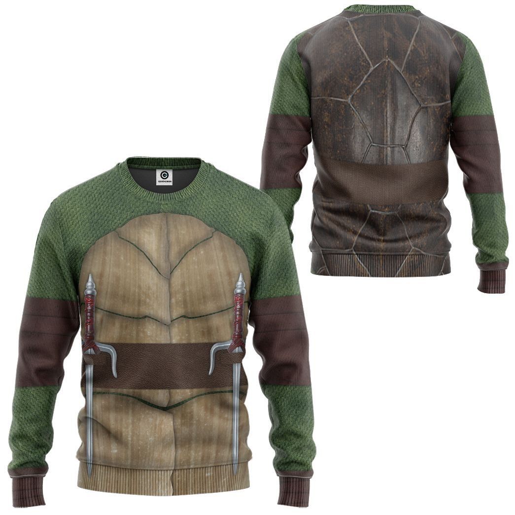 Gearhuman 3D Raphael Raph TMNT Cosplay Custom Tshirt Hoodie Apparel CV30115 3D Apparel Long Sleeve S 