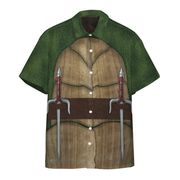 Gearhumans 3D Raphael Raph TMNT Custom Short Sleeve Shirt