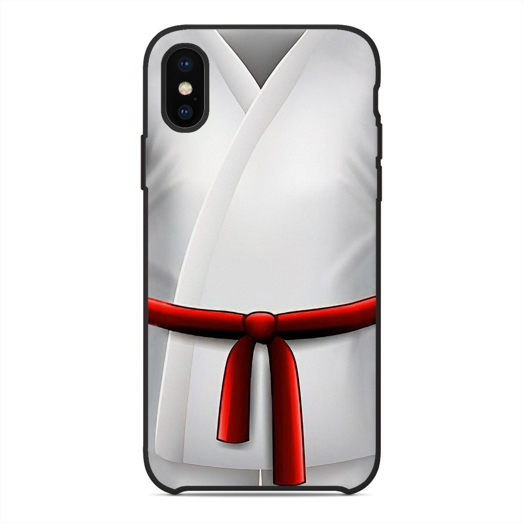 Gearhuman 3D Red Karate Belt Phone Case ZK1706212 Glass Phone Case Iphone X 