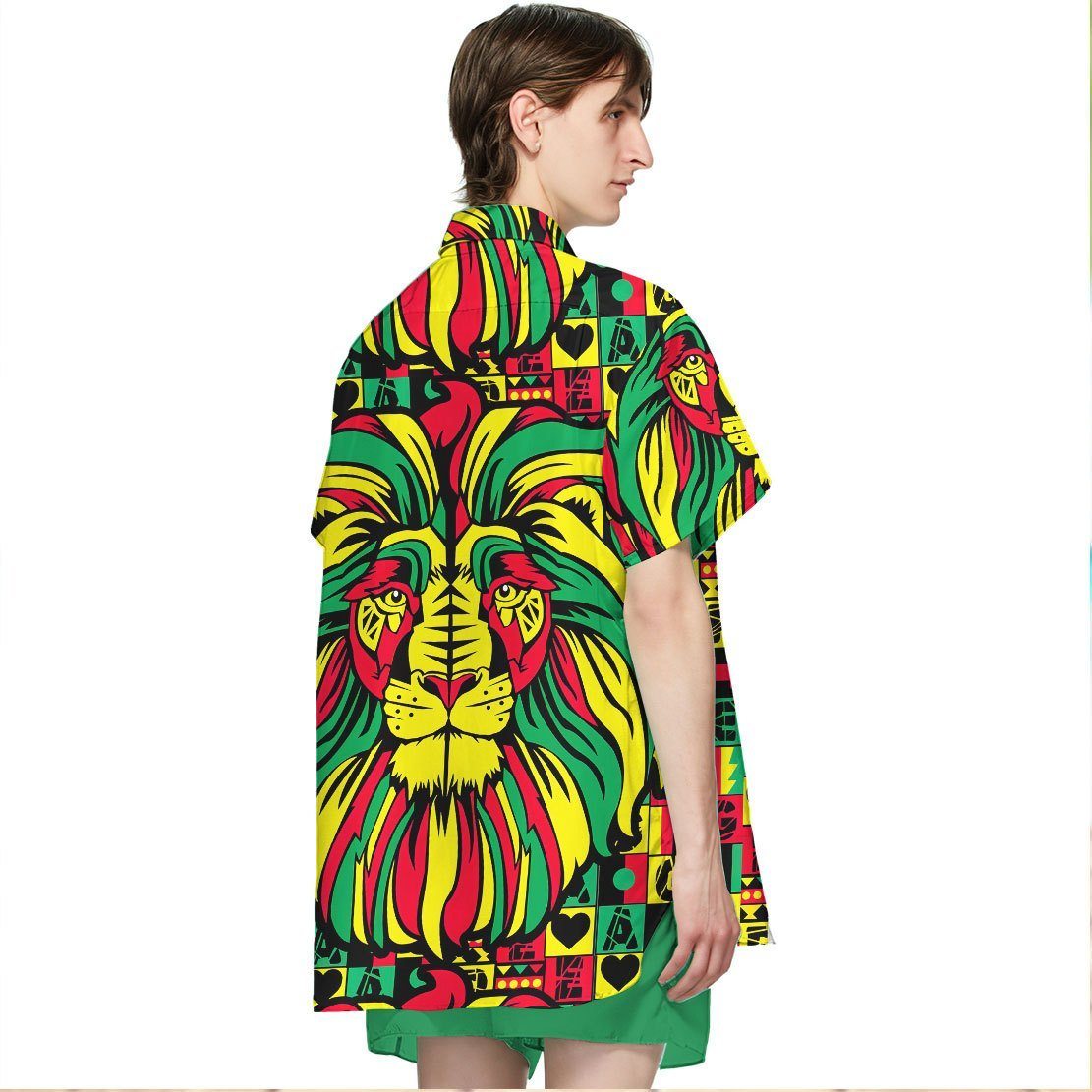 Gearhuman 3D Reggae Music Celebration Hawaii Shirt ZK1406213 Short Sleeve Shirt 