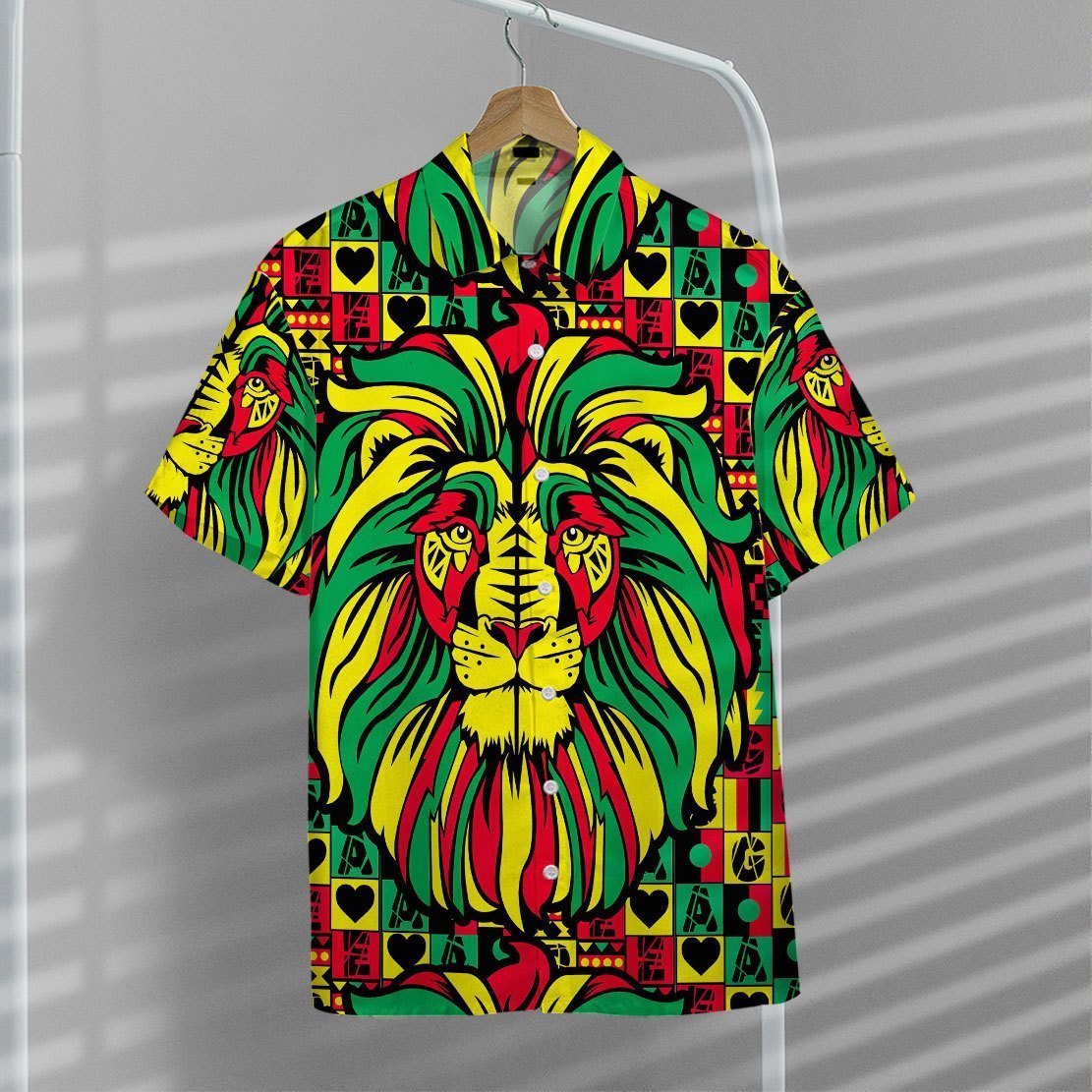 Gearhuman 3D Reggae Music Celebration Hawaii Shirt ZK1406213 Short Sleeve Shirt 