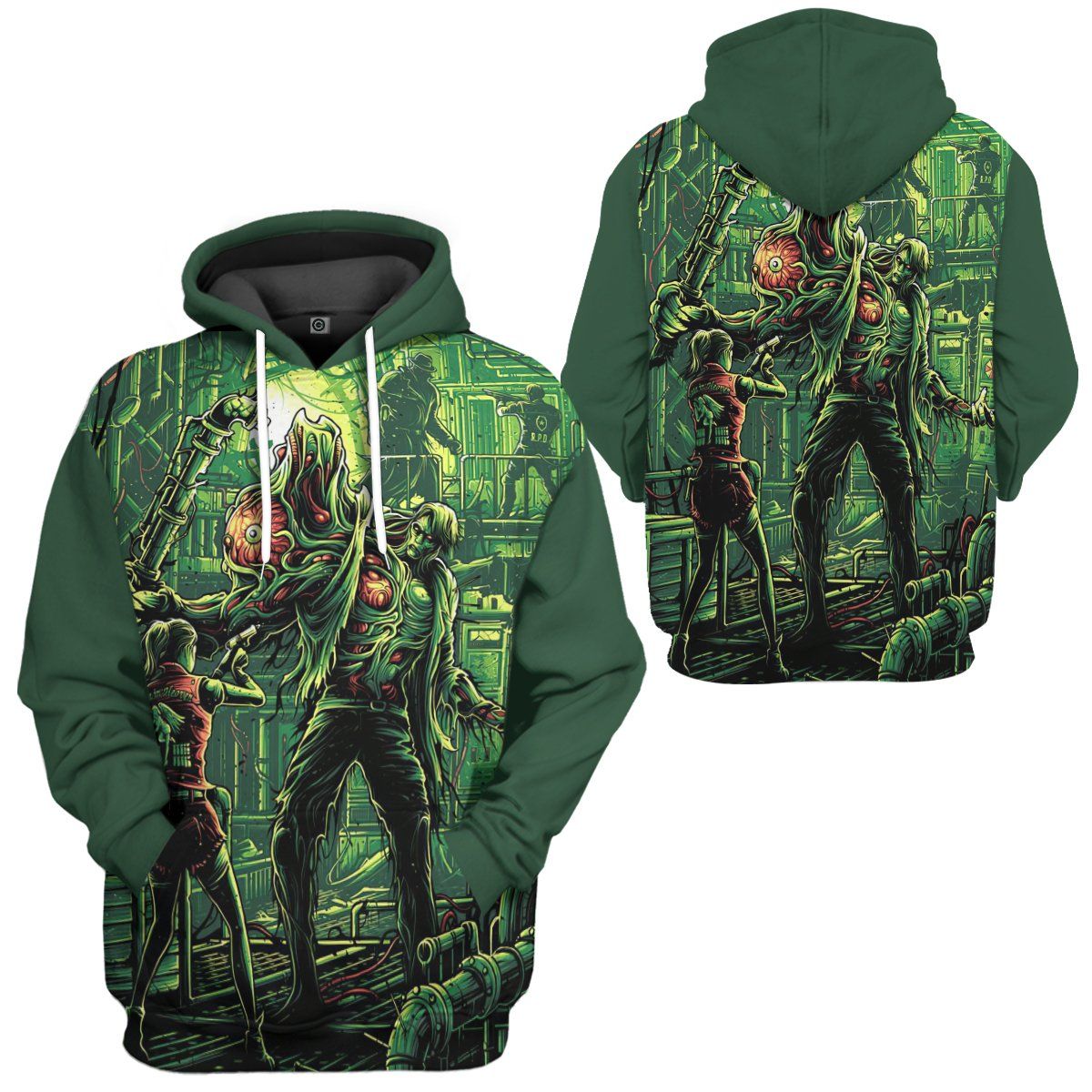 Gearhuman 3D Resident Evil Custom Hoodie Apparel GW24099 3D Apparel 