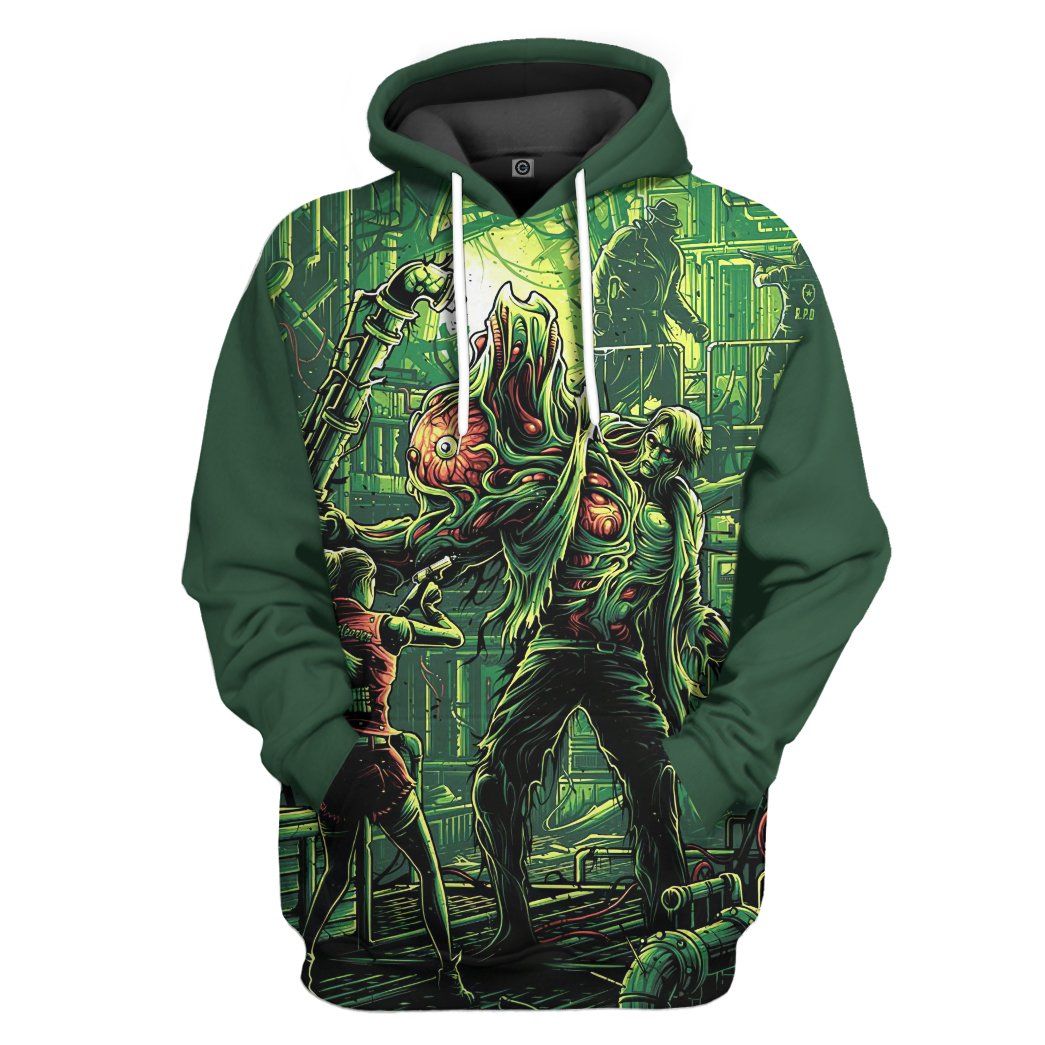 Gearhuman 3D Resident Evil Custom Hoodie Apparel GW24099 3D Apparel Hoodie S 