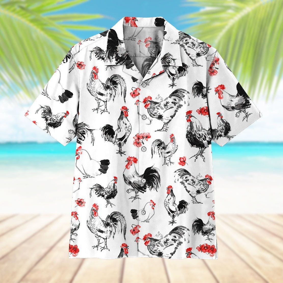 Rooster Hawaiian Shirt Top Gun, Top Gun Goose Hawaiian Shirt