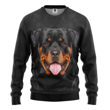 Gearhumans 3D Rottweiler Dog Tshirt Hoodie Apparel