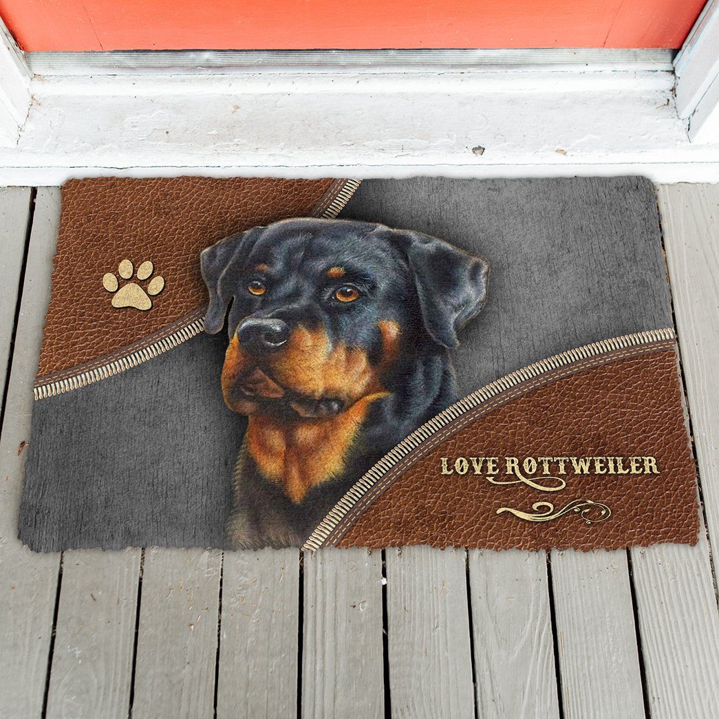 Gearhuman 3D Rottweiler Doormat GV24021 Doormat