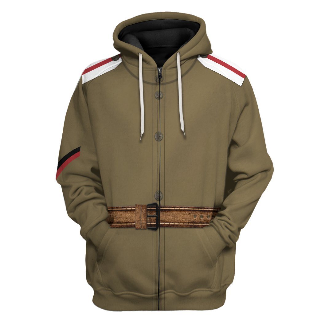 Gearhuman 3D Russian Soldier Uniform Tshirt Hoodie Apparel GK081211 3D Apparel Zip Hoodie S 
