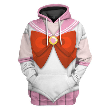 Gearhuman 3D Sailor Chibi Moon Custom Tshirt Hoodie Apparel CC311213 3D Apparel Hoodie S 
