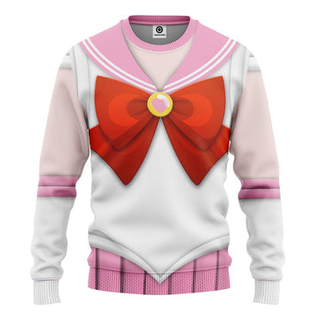 Gearhuman 3D Sailor Chibi Moon Custom Tshirt Hoodie Apparel CC311213 3D Apparel Long Sleeve S 