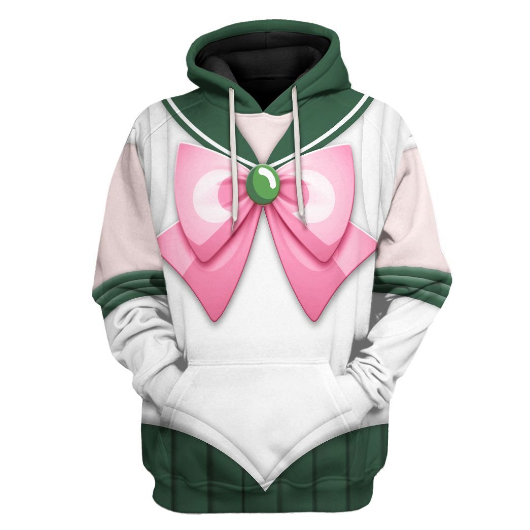 Gearhuman 3D Sailor Jupiter Custom Tshirt Hoodie Apparel CC15124 3D Apparel Hoodie S 