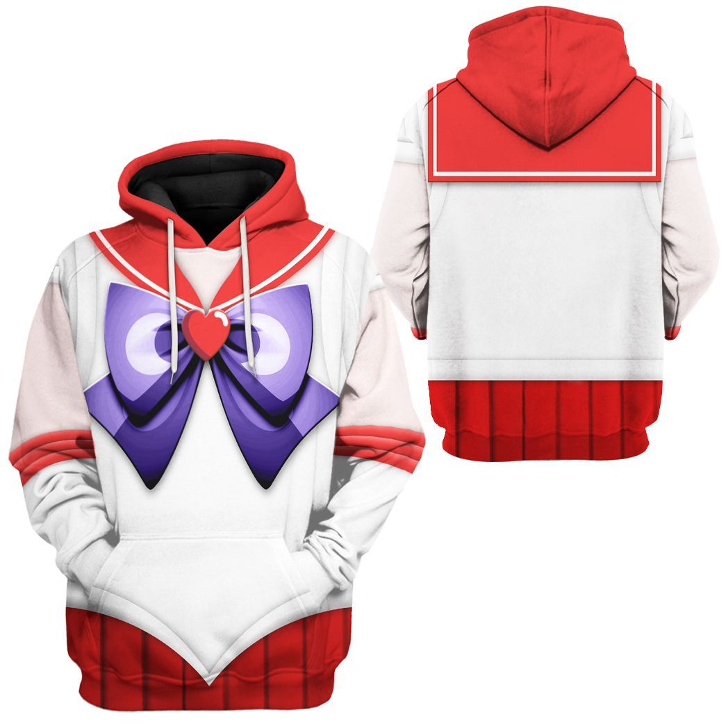 Gearhuman 3D Sailor Mars Custom Tshirt Hoodie Apparel CC15123 3D Apparel 