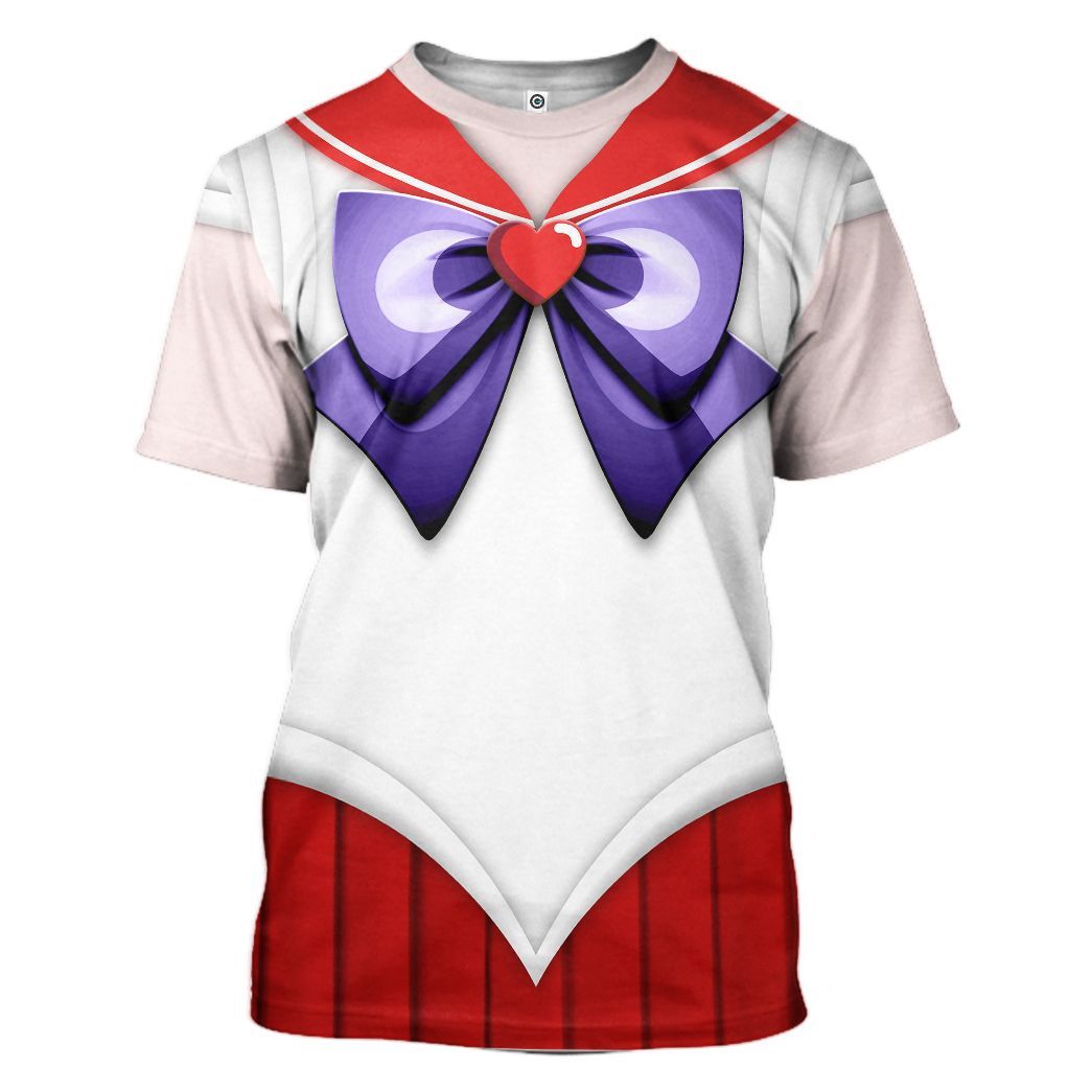 Gearhuman 3D Sailor Mars Custom Tshirt Hoodie Apparel CC15123 3D Apparel T-Shirt S 