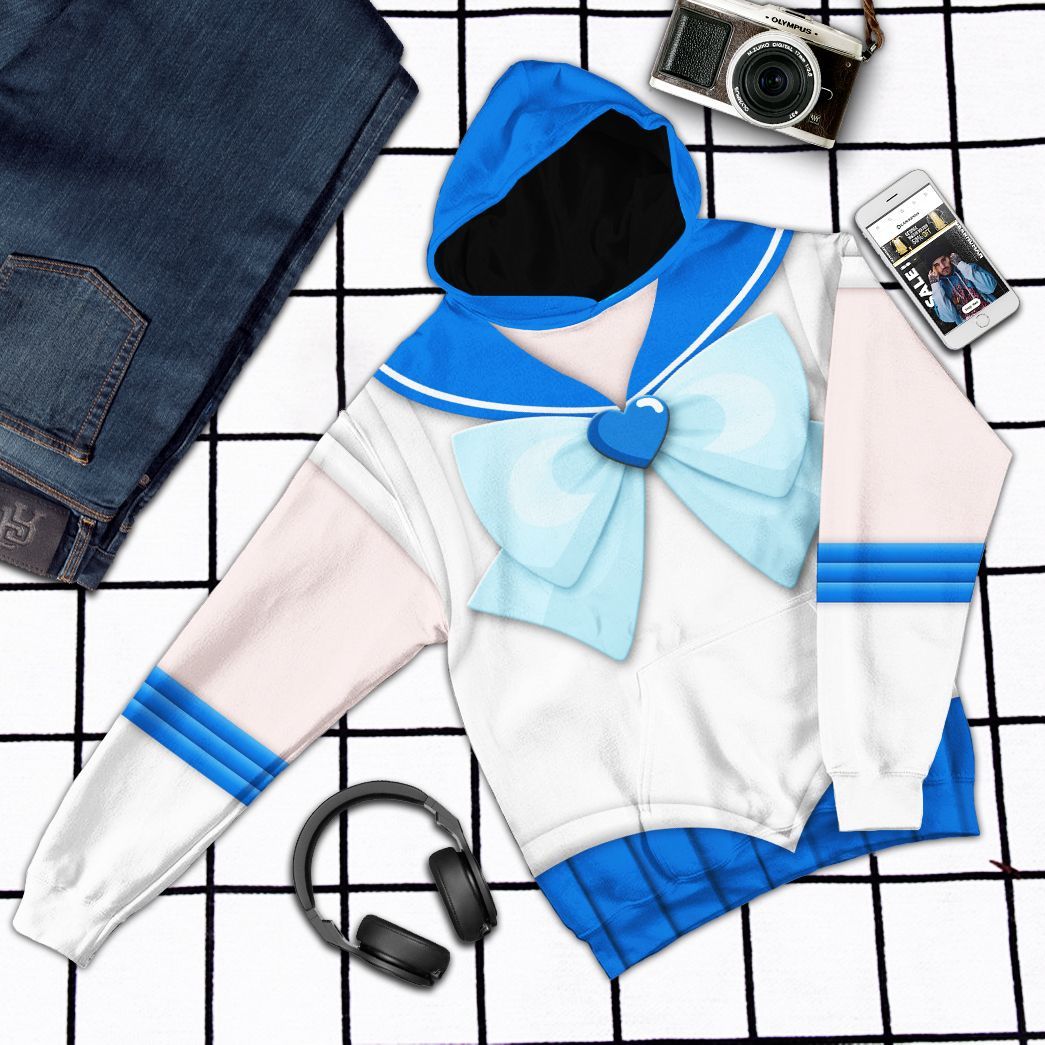 Gearhuman 3D Sailor Mercury Custom Tshirt Hoodie Apparel CC15122 3D Apparel 