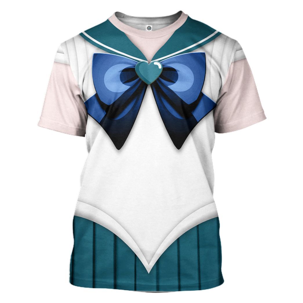Gearhuman 3D Sailor Neptune Custom Tshirt Hoodie Apparel CC15128 3D Apparel T-Shirt S 