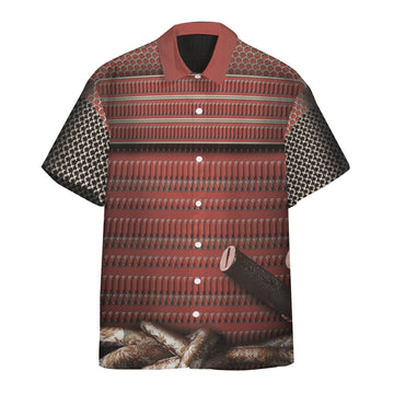 Gearhuman 3D Samurai Custom Short Sleeve Shirt GV171138 Short Sleeve Shirt Short Sleeve Shirt S 