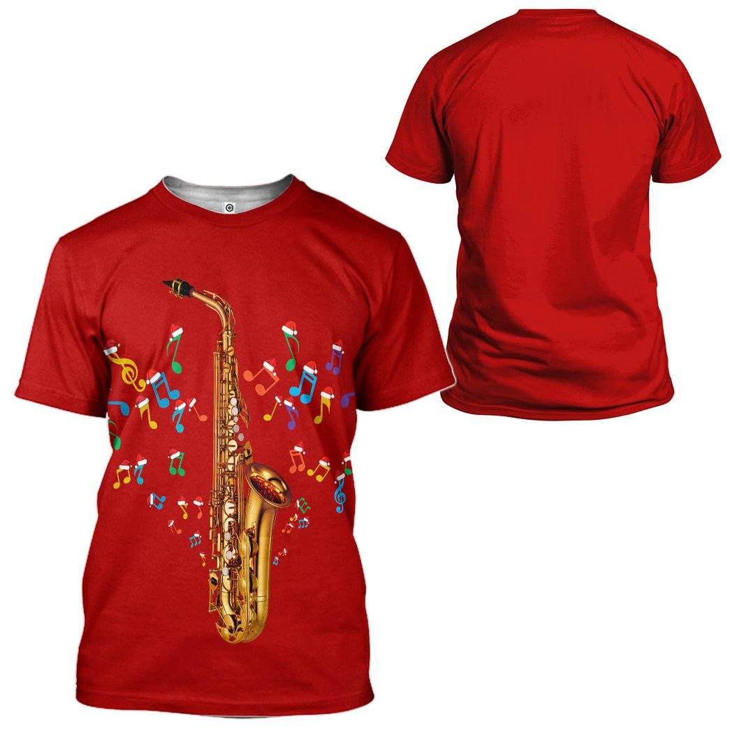 Gearhuman 3D Saxophone Custom Tshirt Apparel GX03115 3D Apparel 