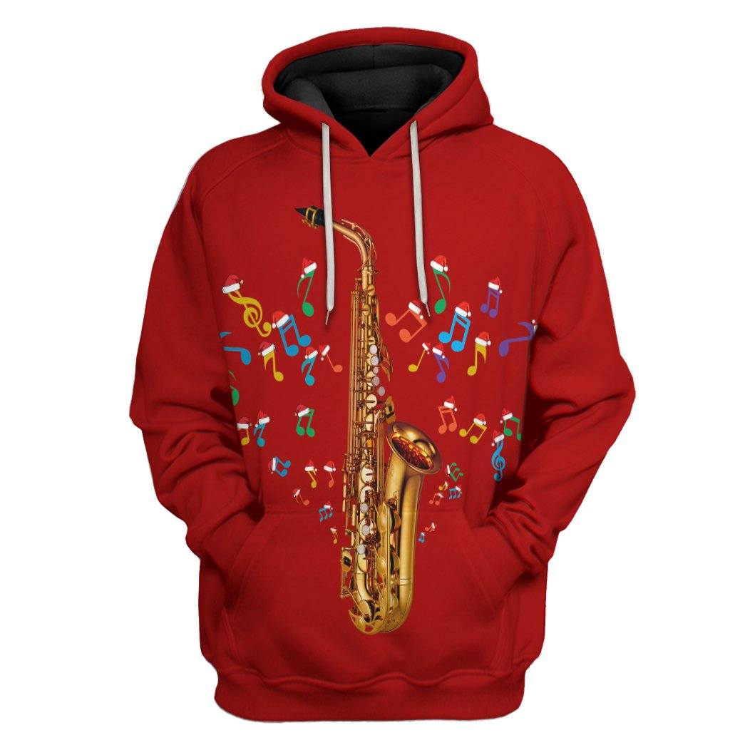 Gearhuman 3D Saxophone Custom Tshirt Apparel GX03115 3D Apparel Hoodie S 