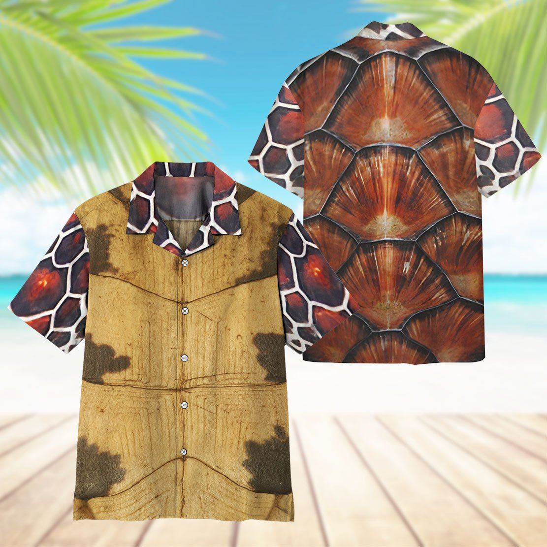 Gearhuman 3D Sea Turtle Hawaii Shirt ZK0406211 Hawai Shirt 