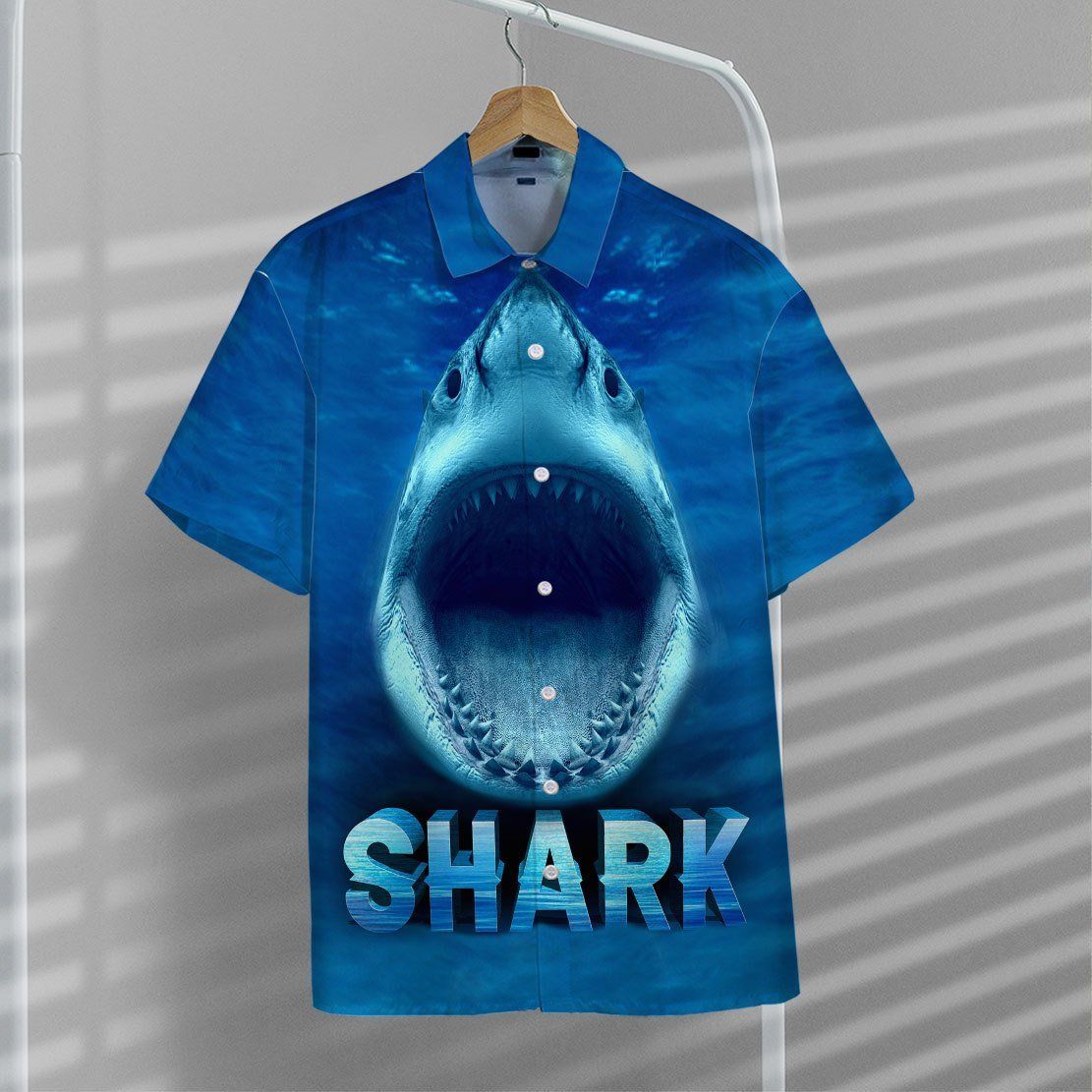 Gearhuman 3D Shark Hawaii Shirt ZZ3105211 Hawai Shirt 