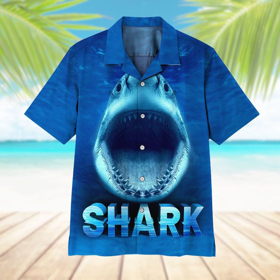 Gearhuman 3D Shark Hawaii Shirt ZZ3105211 Hawai Shirt 