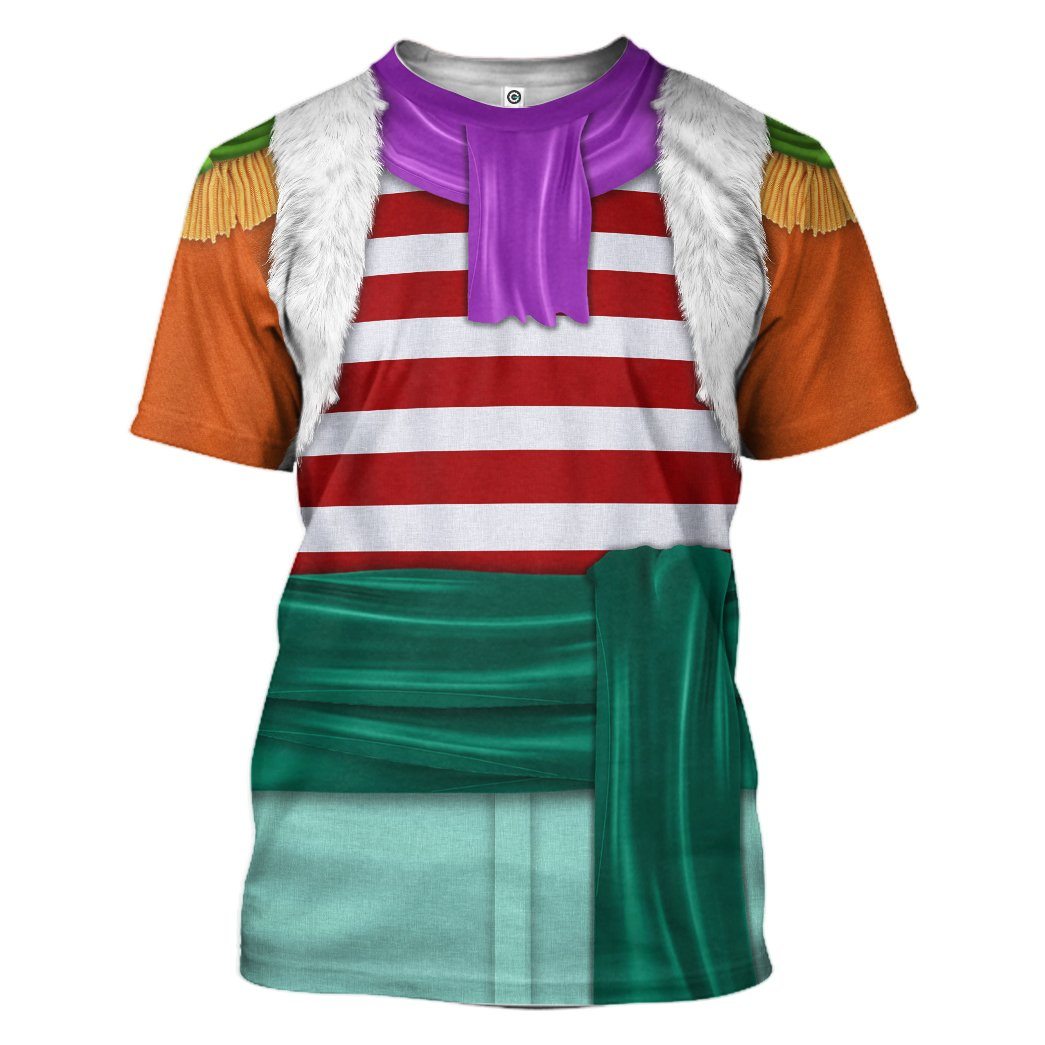 Gearhuman 3D Shichibukai Buggy One Piece Costume Custom Tshirt Hoodie Apparel GK15126 3D Apparel T-Shirt S 