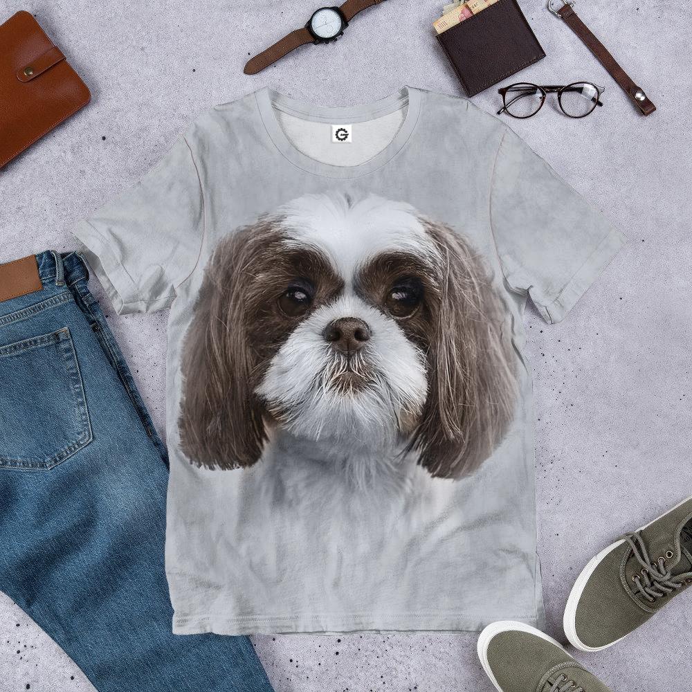 Gearhuman 3D Shih Tzu Dog Tshirt Hoodie Apparel GV05038 3D Apparel