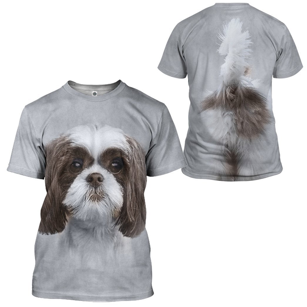 Gearhuman 3D Shih Tzu Dog Tshirt Hoodie Apparel GV05038 3D Apparel