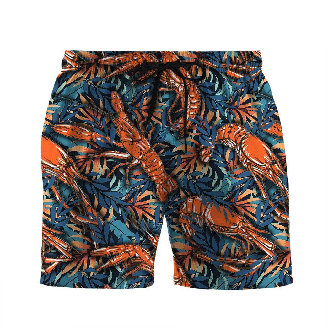Gearhuman 3D Shrimp Short ZK1406217 Men Shorts Beach Shorts S 