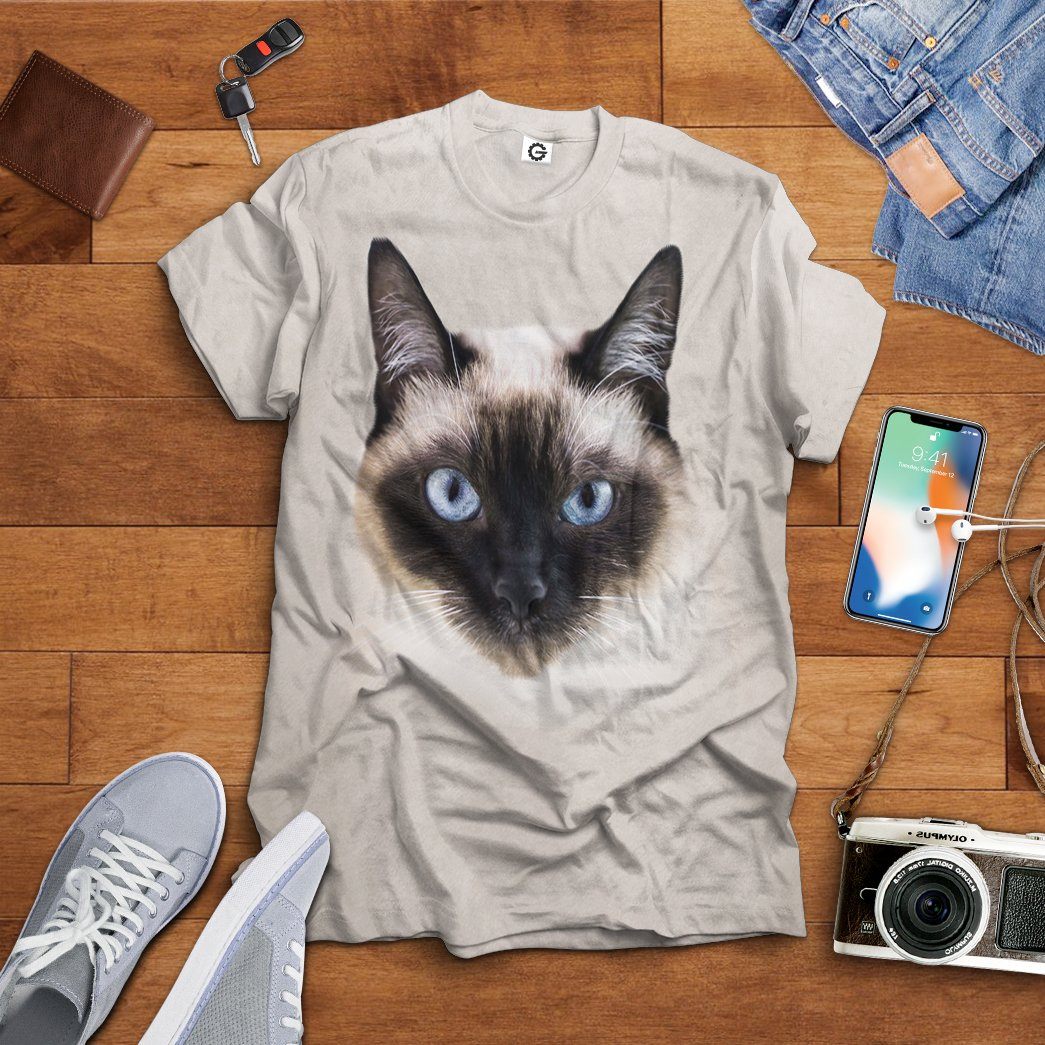 Gearhuman 3D Siamese Cat Tshirt Hoodie Apparel ZL21121 3D Apparel 