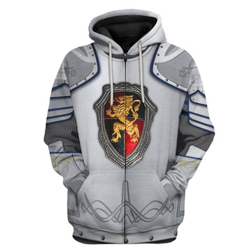 Gearhumans 3D Sir Lancelot Custom Hoodie Apparel