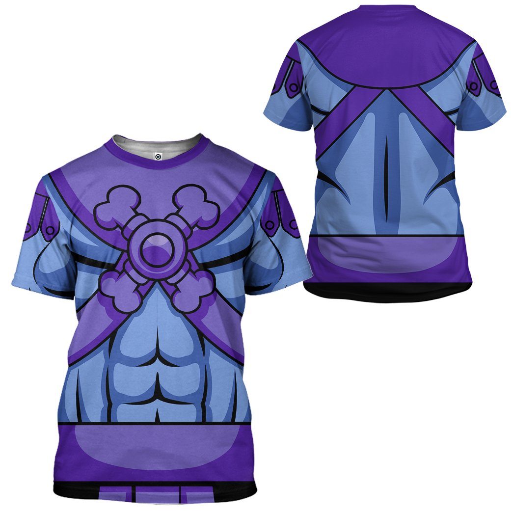 Gearhuman 3D Skeletor He-Man Custom Tshirt Hoodie Apparel GW13012 3D Apparel 