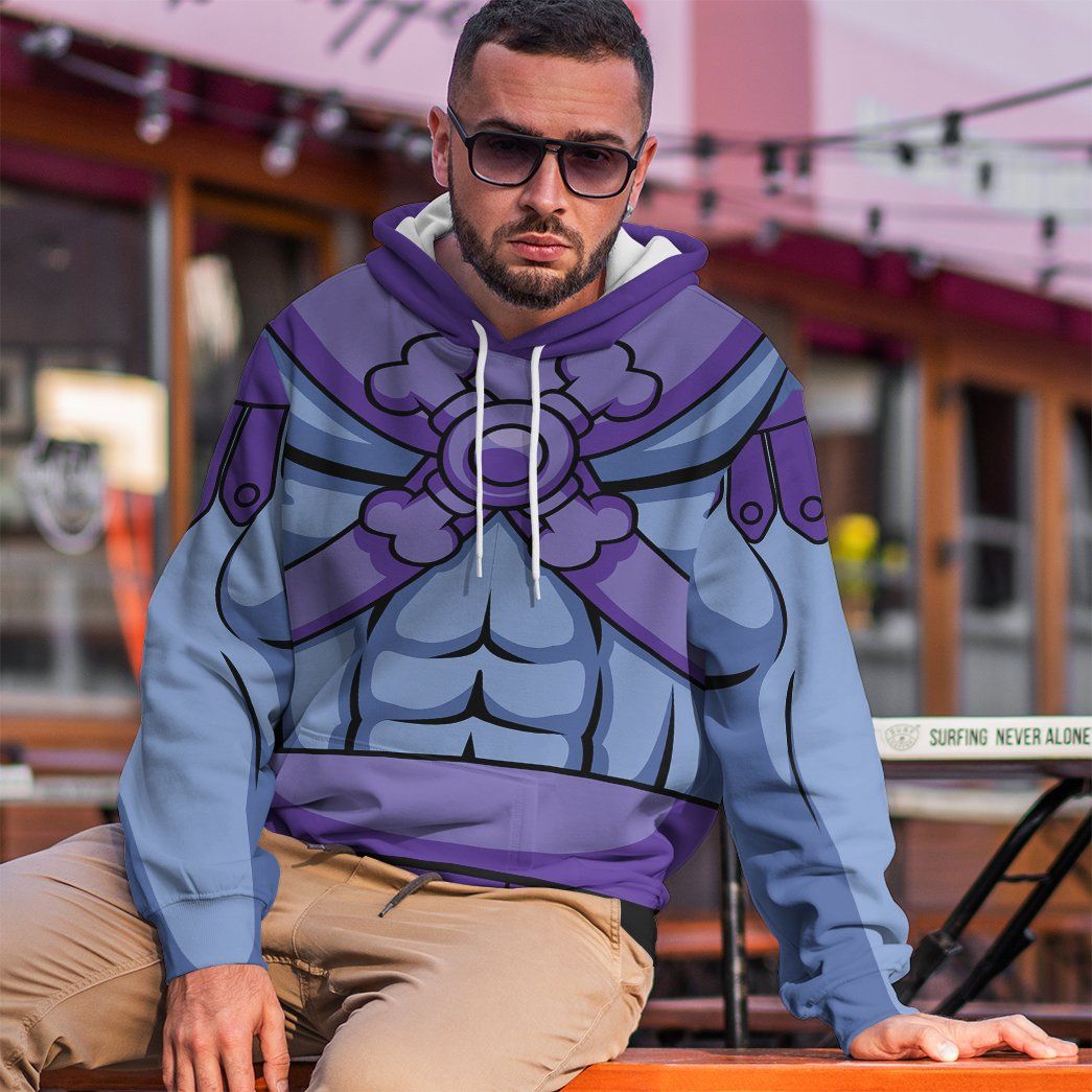 Gearhuman 3D Skeletor He-Man Custom Tshirt Hoodie Apparel GW13012 3D Apparel 