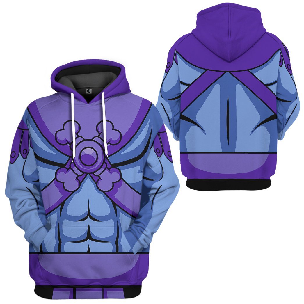 Gearhuman 3D Skeletor He-Man Custom Tshirt Hoodie Apparel GW13012 3D Apparel 