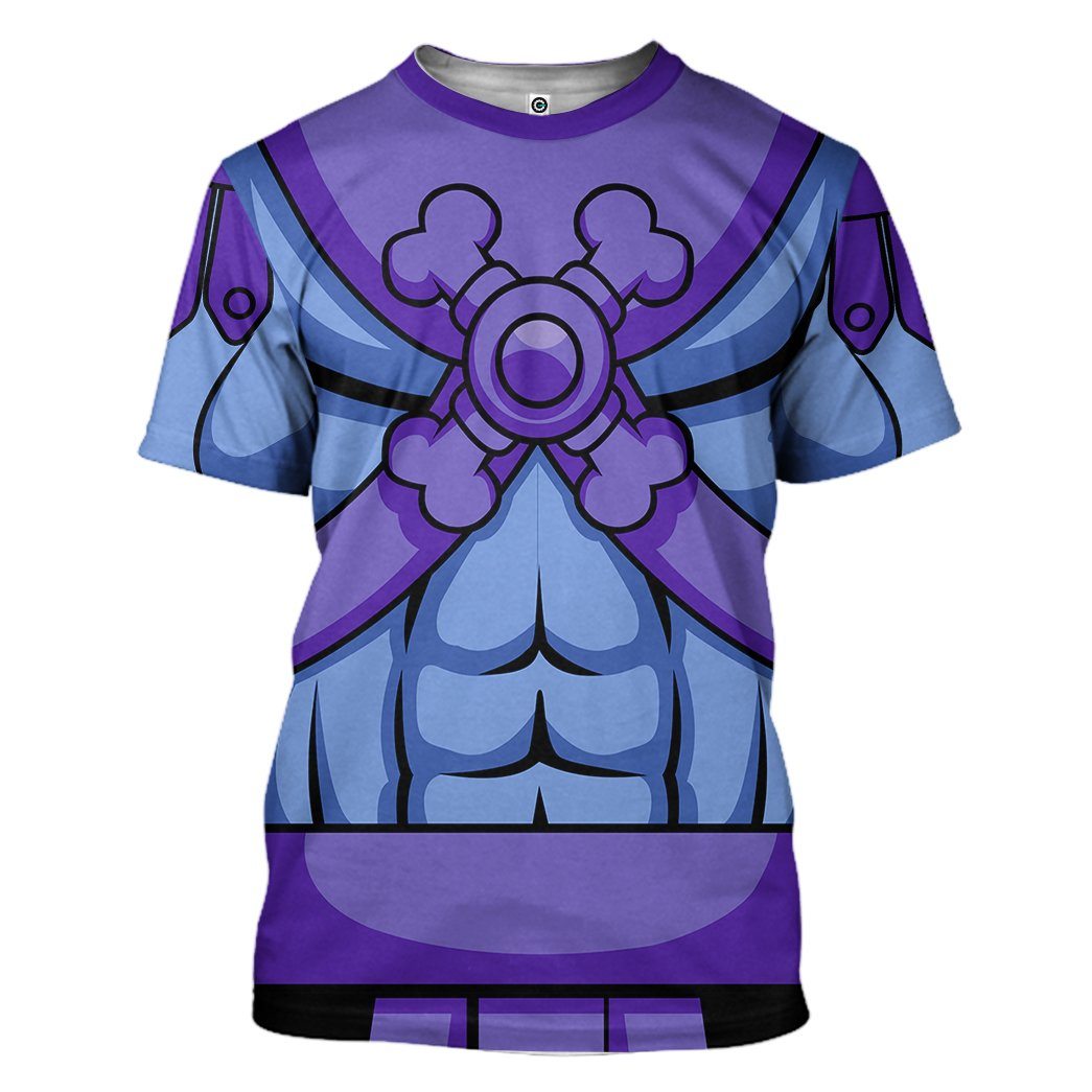 Gearhuman 3D Skeletor He-Man Custom Tshirt Hoodie Apparel GW13012 3D Apparel T-Shirt S 