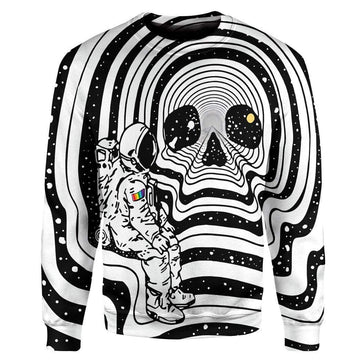 Gearhumans 3D Skull Astronaut Custom T-Shirts Hoodies Apparel