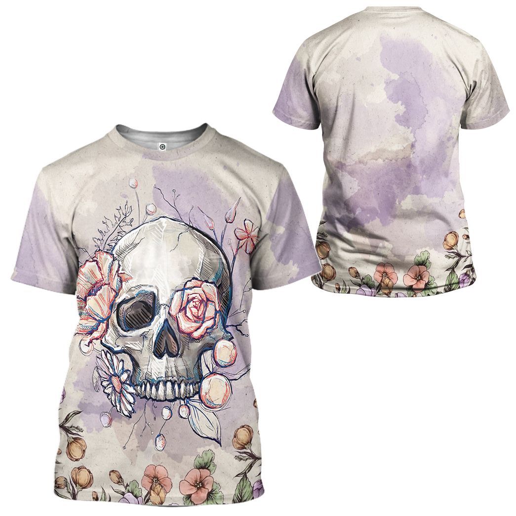 Gearhuman 3D Skull Custom Tshirt Hoodie Apparel CB061122 3D Apparel 