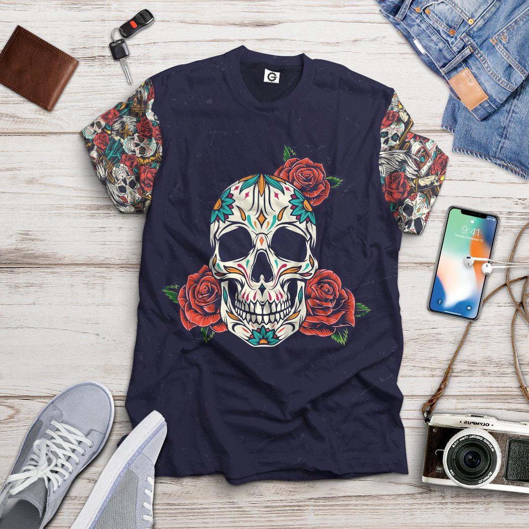 Gearhuman 3D Skull Custom Tshirt Hoodie Apparel GB091112 3D Apparel 