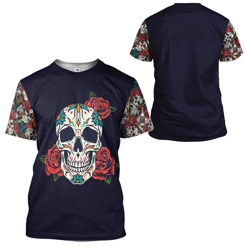 Gearhuman 3D Skull Custom Tshirt Hoodie Apparel GB091112 3D Apparel 