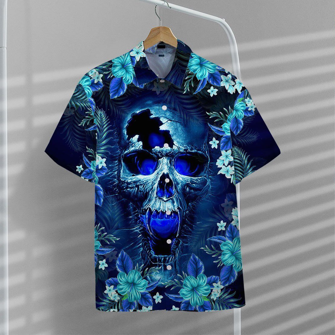 Gearhuman 3D Skull Hawaii Shirt ZZ1006211 Hawai Shirt 