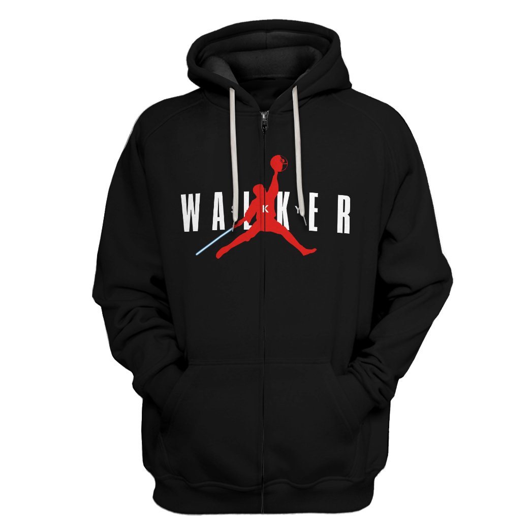 Gearhuman 3D Sky Walker Custom Hoodie Apparel GN26085 3D Custom Fleece Hoodies Zip Hoodie S 