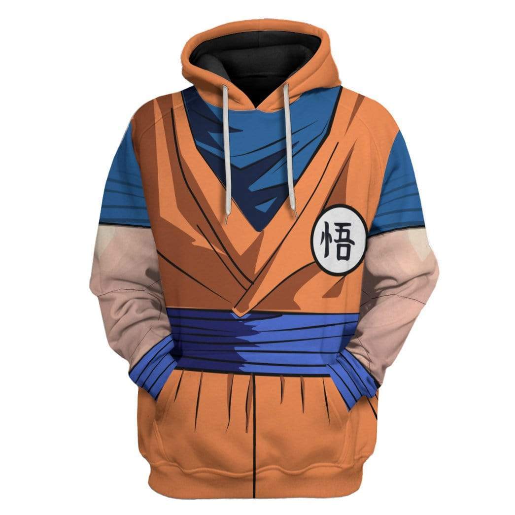 Gearhuman 3D Son Goku Custom Hoodie Apparel GV260510 3D Custom Fleece Hoodies Hoodie S 