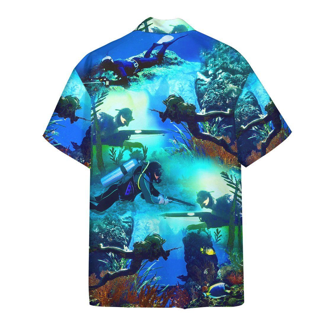 Gearhuman 3D Spearfishing Hawaii Shirt ZZ1706211 Short Sleeve Shirt 
