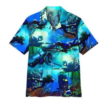 Gearhuman 3D Spearfishing Hawaii Shirt ZZ1706211 Short Sleeve Shirt Short Sleeve Shirt S 
