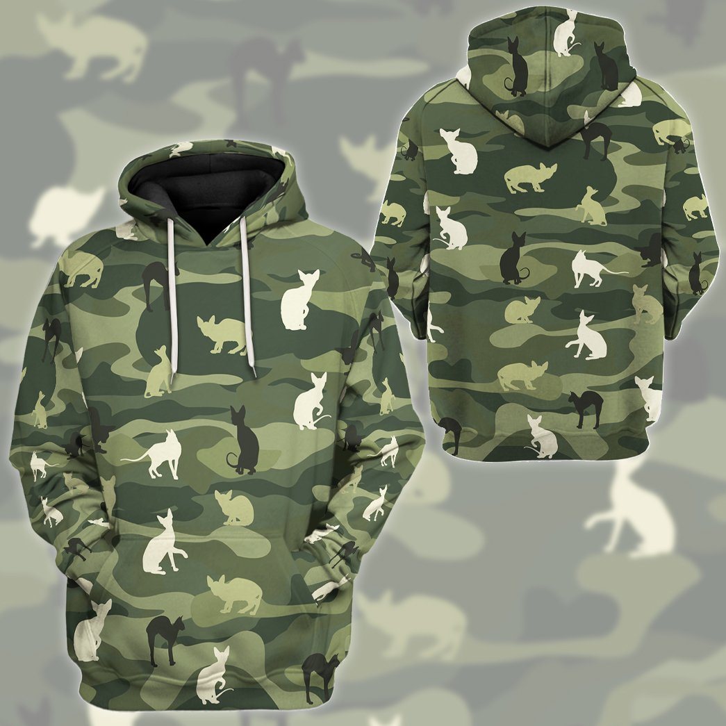 Camo sale cat hoodie