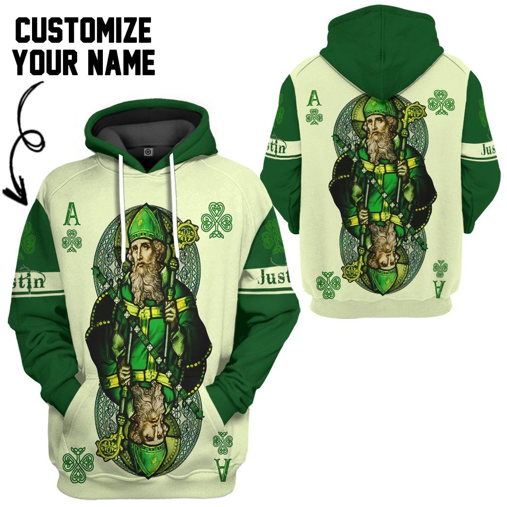 Gearhuman 3D St Patrick Day Joker Custom Name Tshirt Hoodie Apparel GB24023 3D Apparel