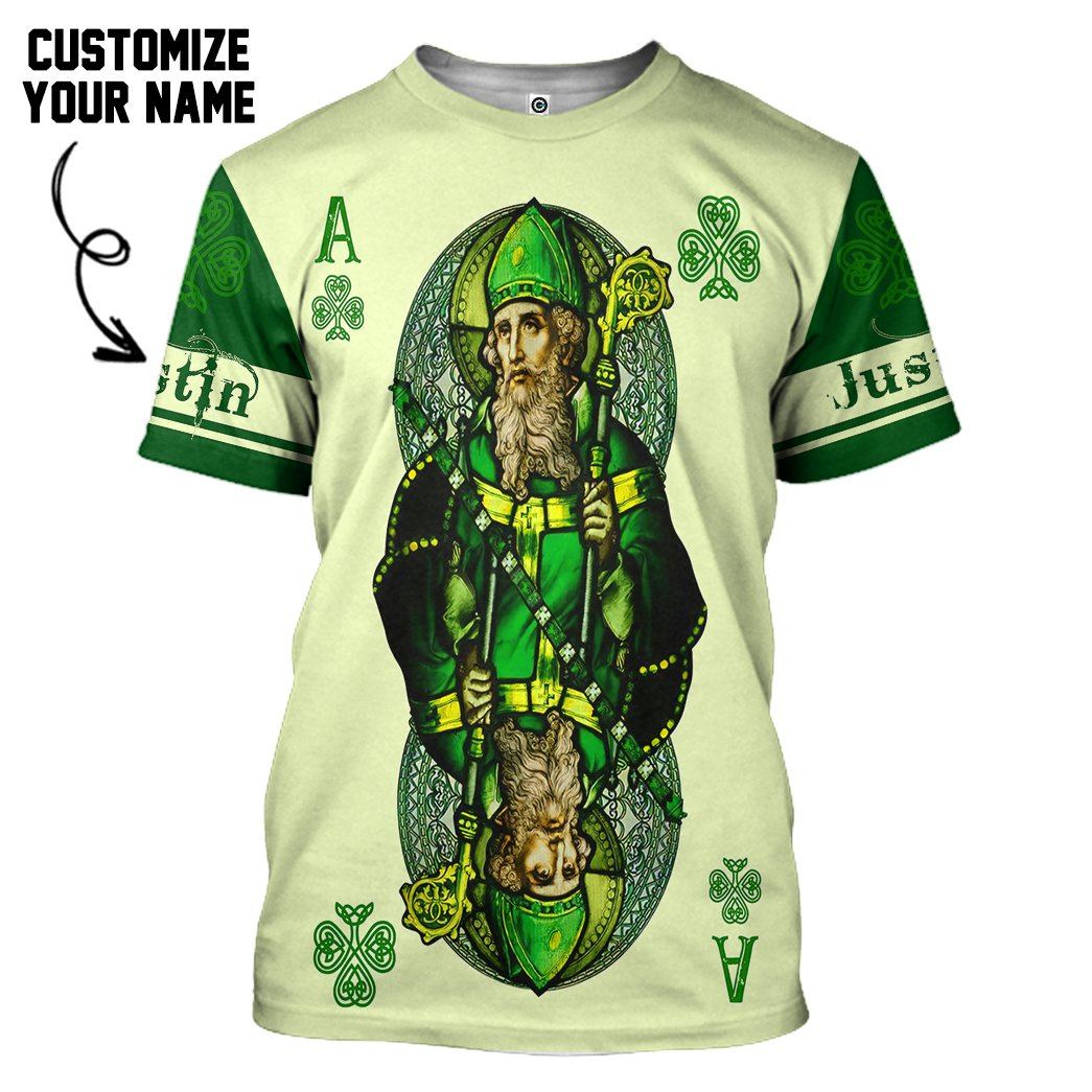 Gearhuman 3D St Patrick Day Joker Custom Name Tshirt Hoodie Apparel GB24023 3D Apparel T-Shirt S